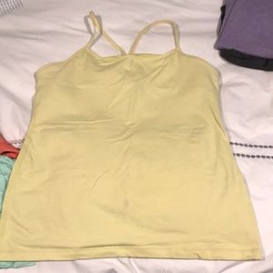 lululemon athletica Tops - Lululemon light yellow racer back workout top lululemon athletica Tops - Lululemon light yellow racer back workout top